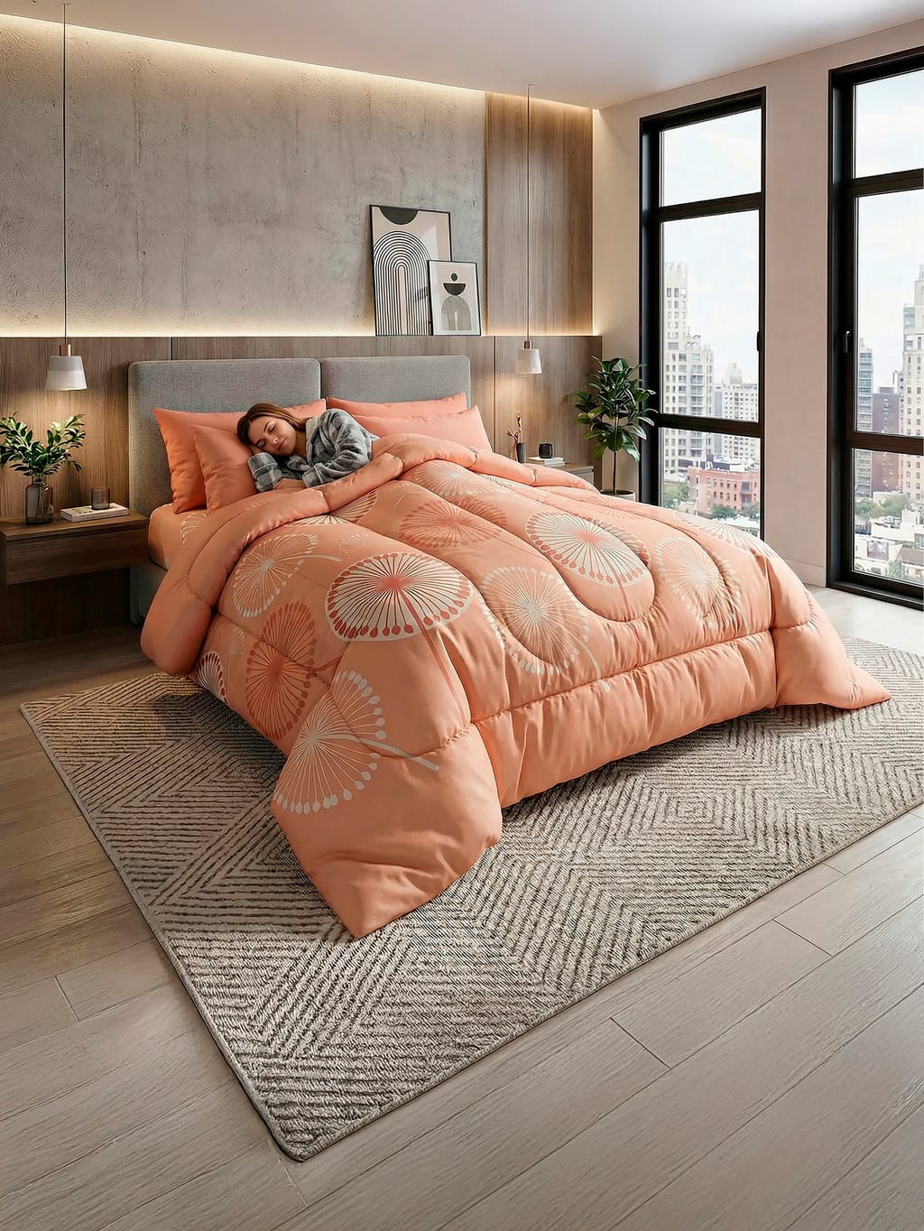 Edredon Ultrasoft Con Sabana Melon