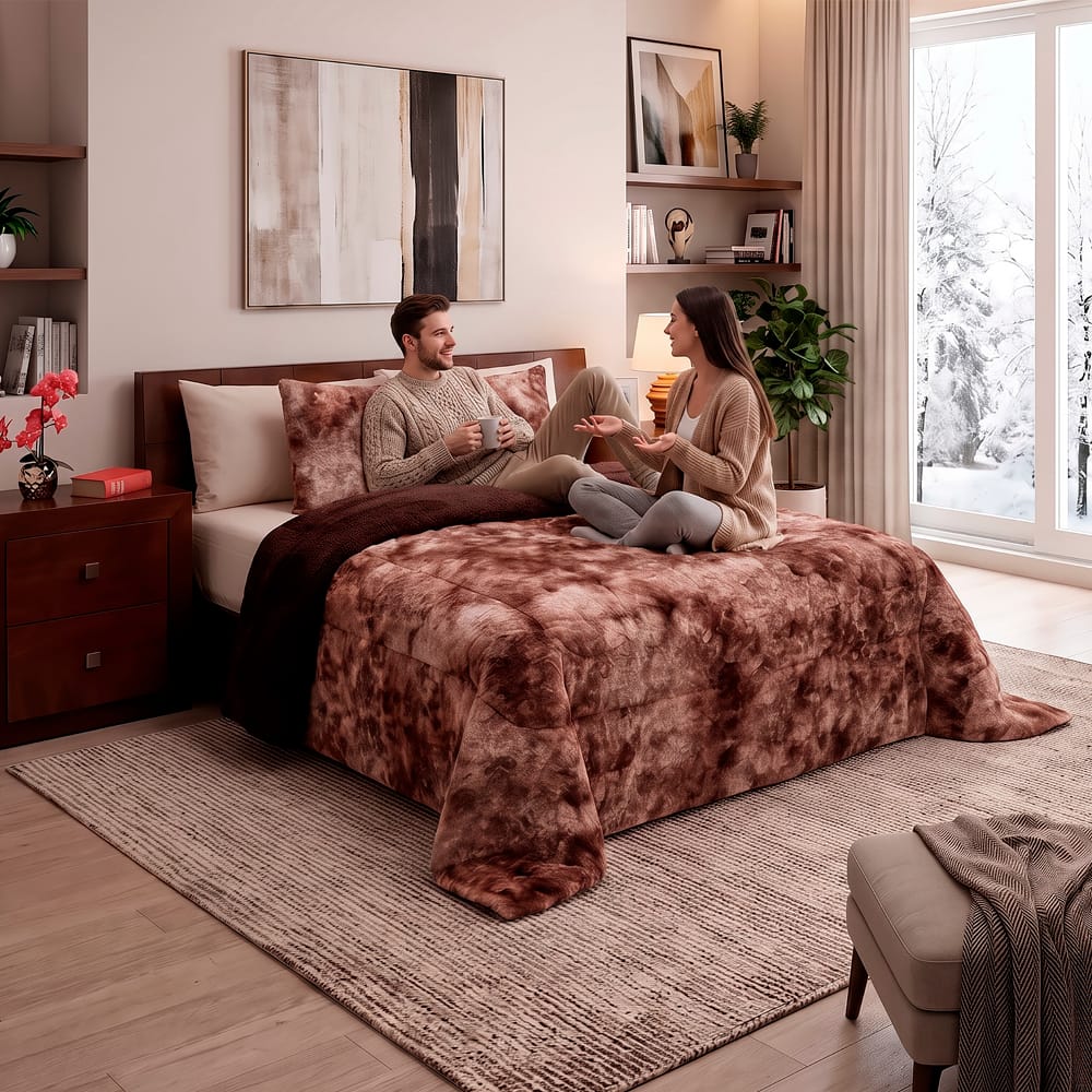 Cobertor Bison Marron