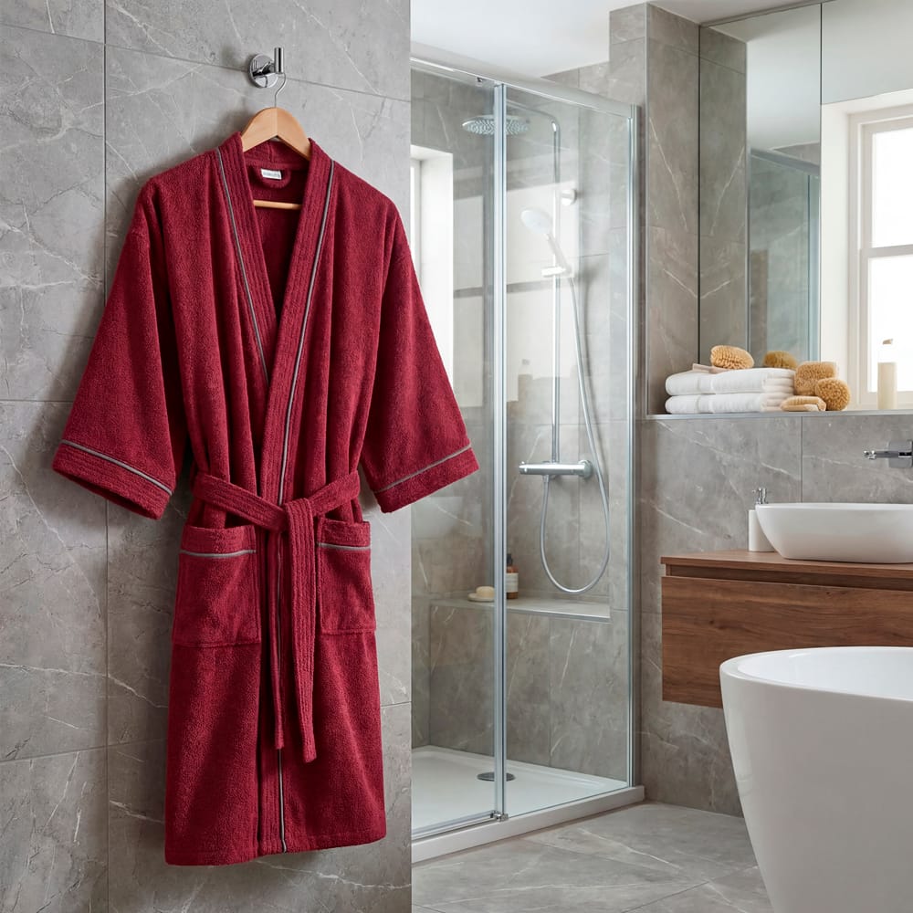 Bata De Baño Premium Vino