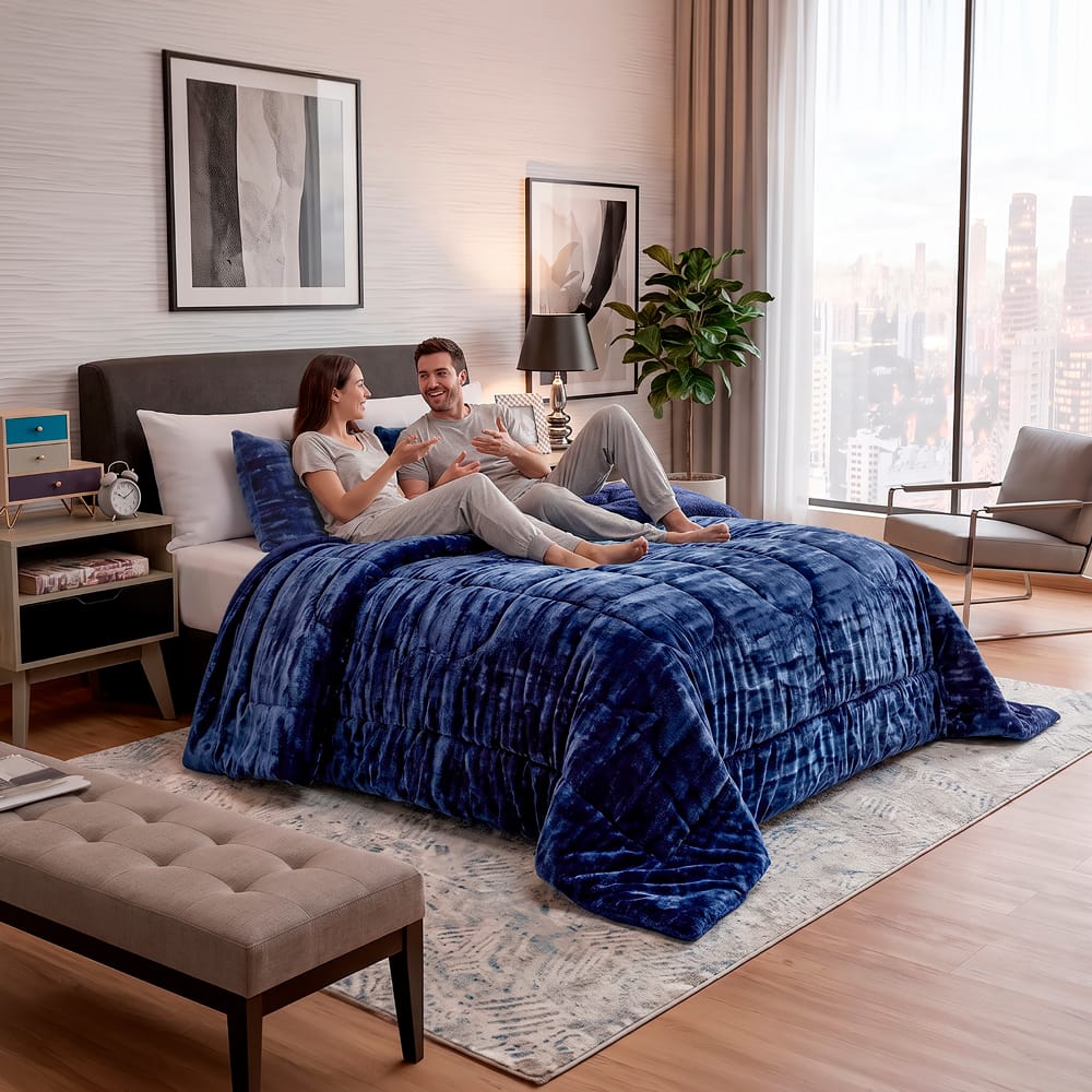Cobertor Mink Navy