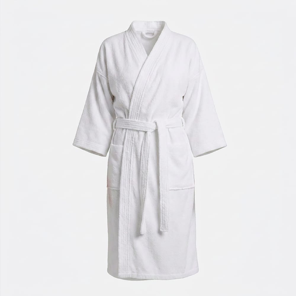 Bata De Baño Superior Rasurado Blanca Unitalla