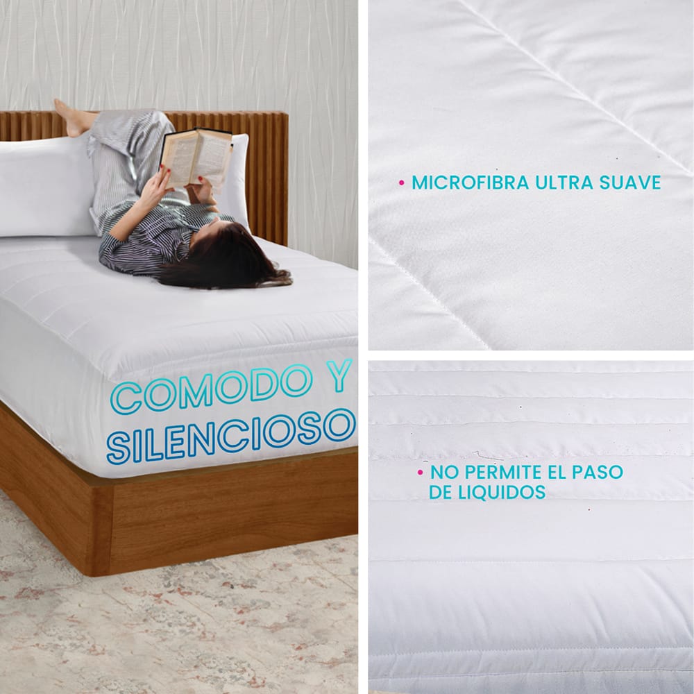 Protector Para Colchon Impermeable Omega