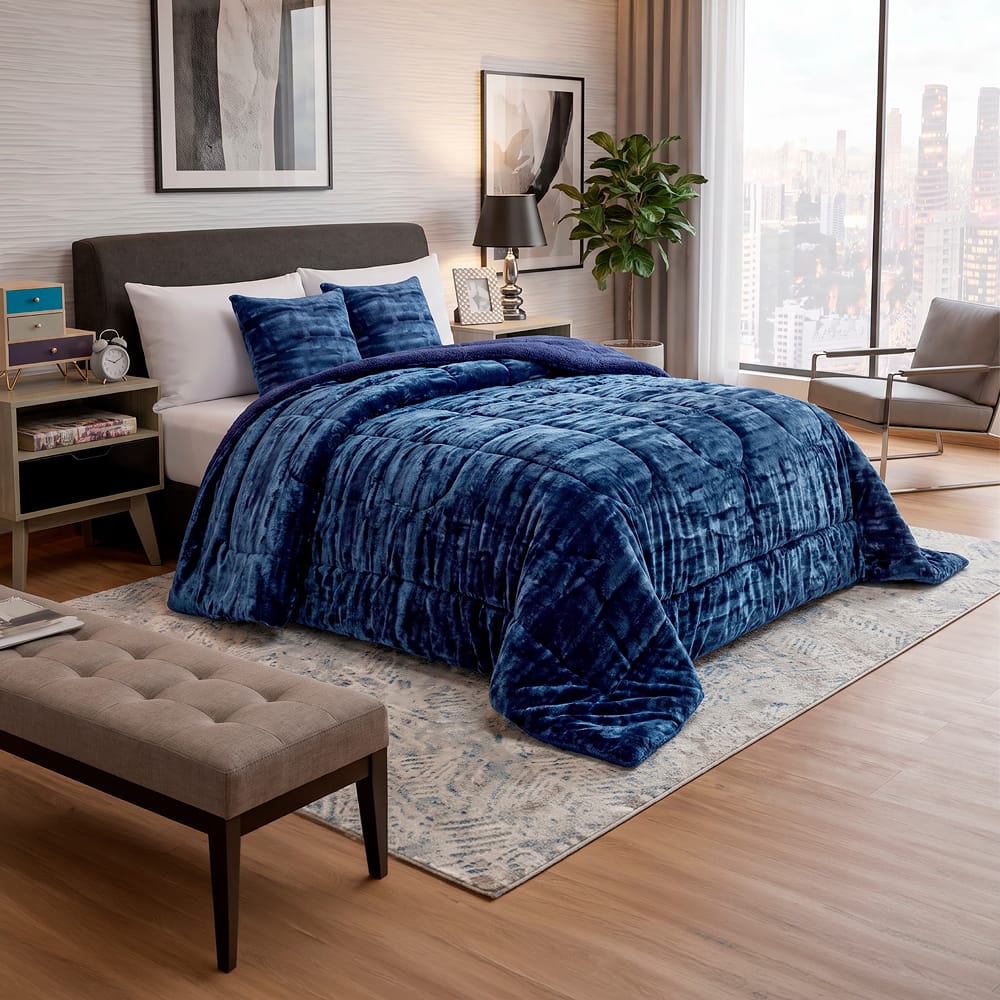 Cobertor Mink Navy