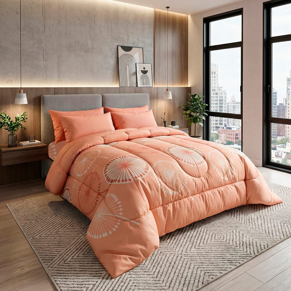 Edredon Ultrasoft Con Sabana Melon