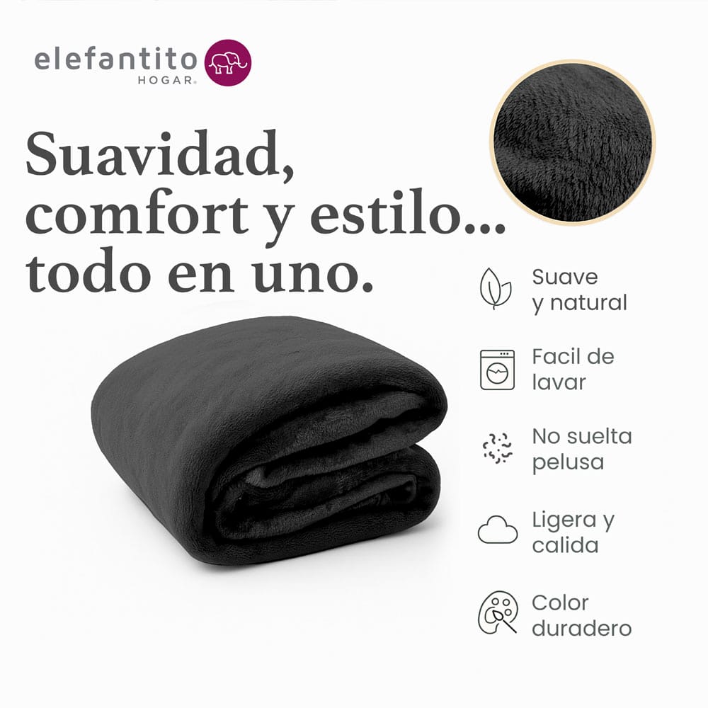 Cobertor Ligero Negro