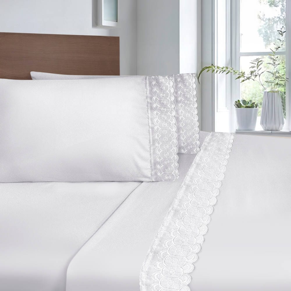 Sábana Bordada Blanco