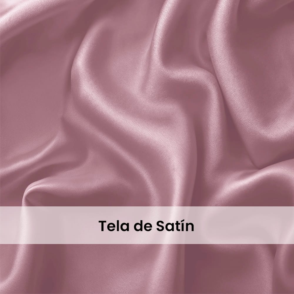Juego De Sabanas Satin Morado — imagen 7