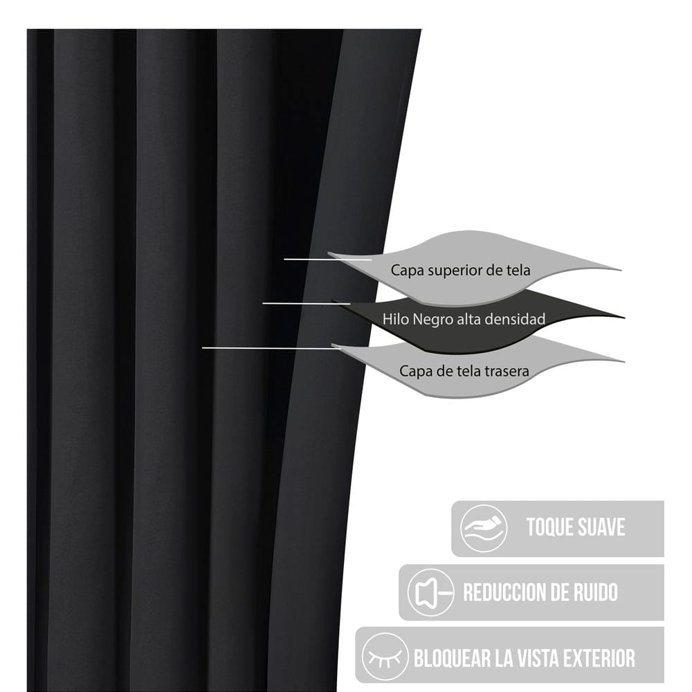 Cortina Blackout Negro