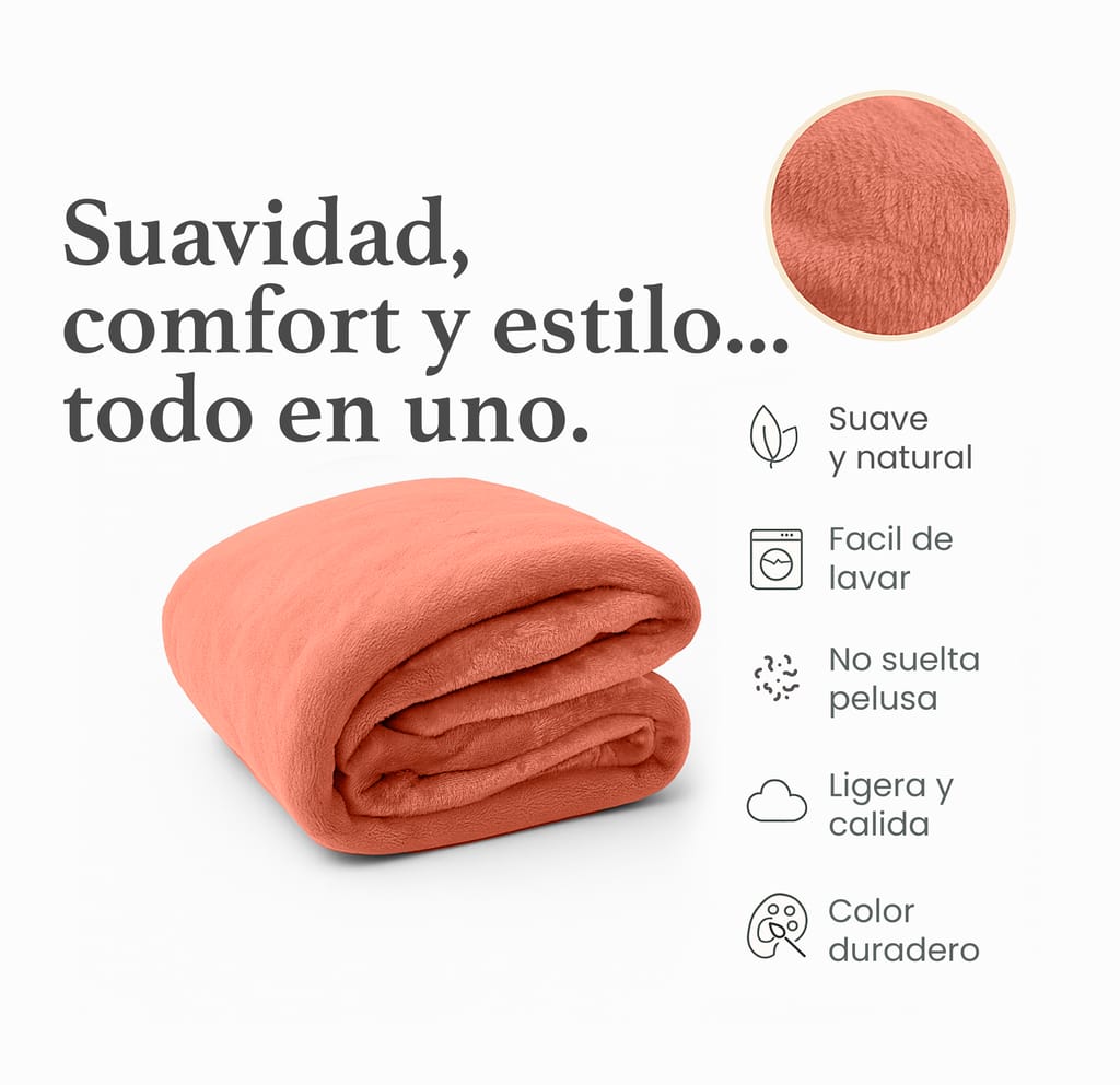 Cobertor Ligero Salmon