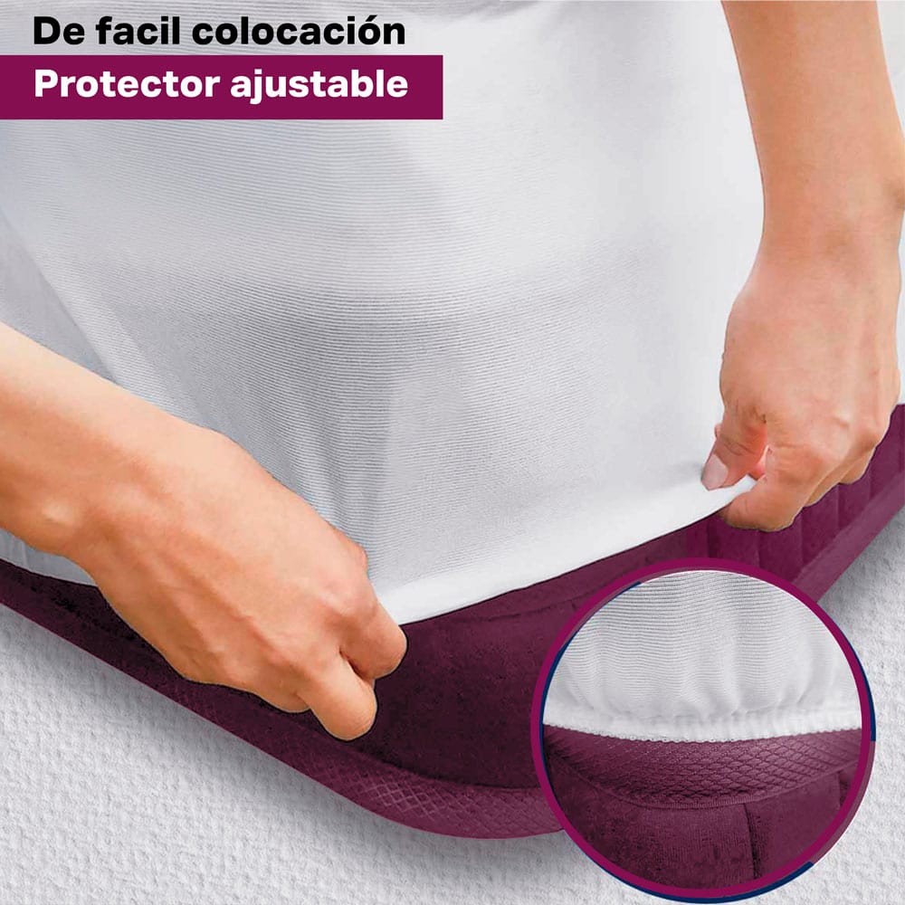 Protector Para Colchon Impermeable Cromo