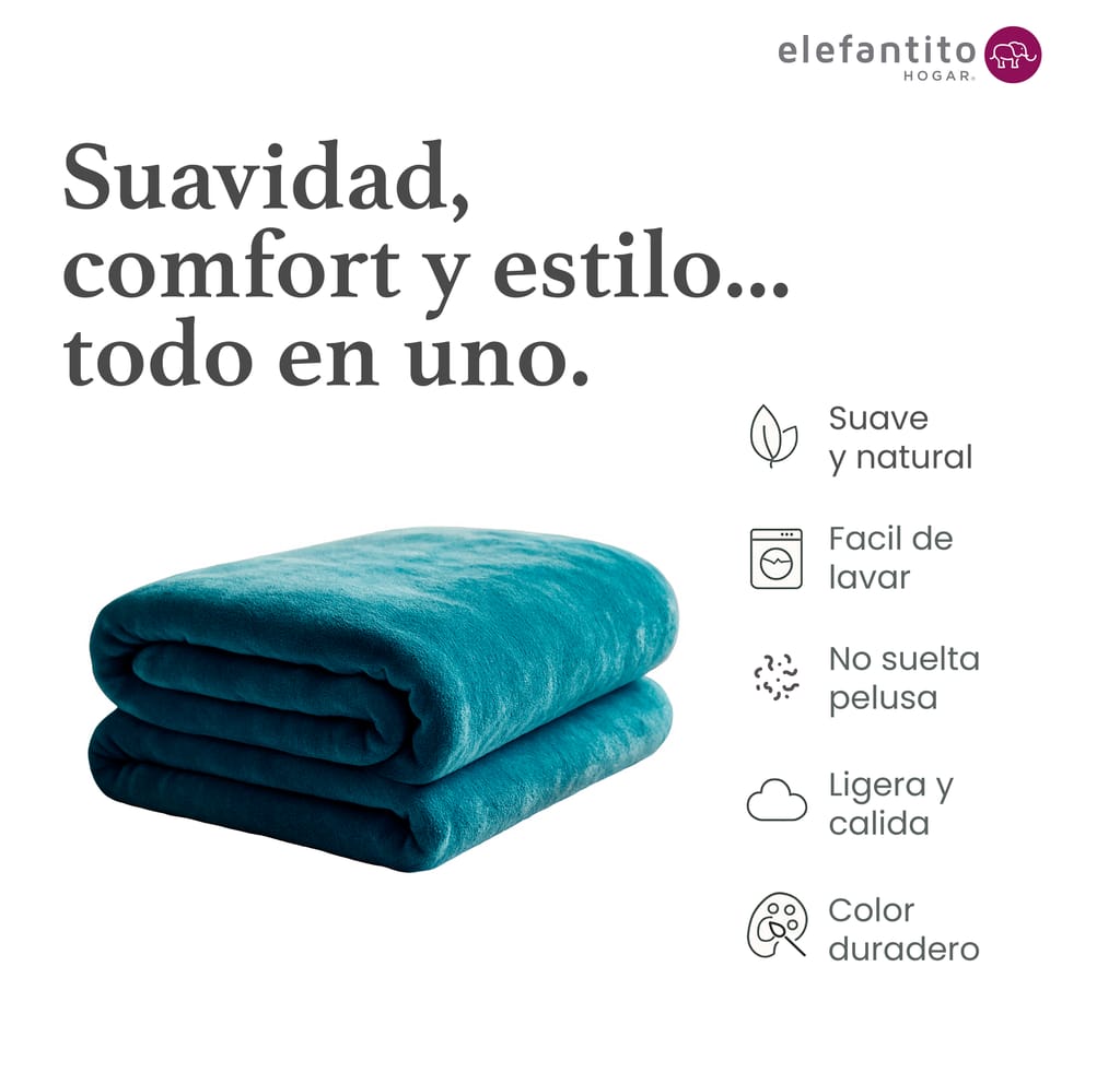 Cobertor Ligero Azul Petroleo