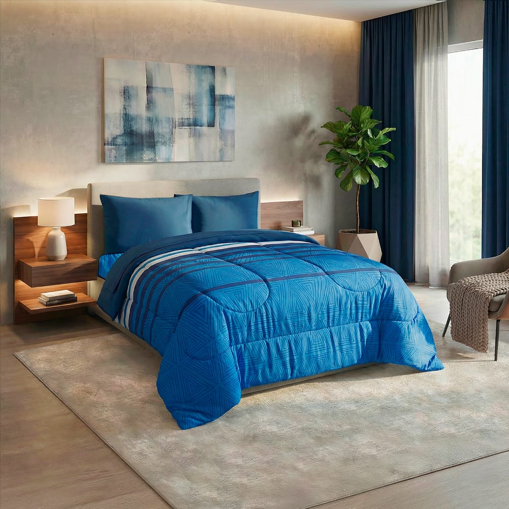 Edredon Ultrasoft Con Sabana Celestio
