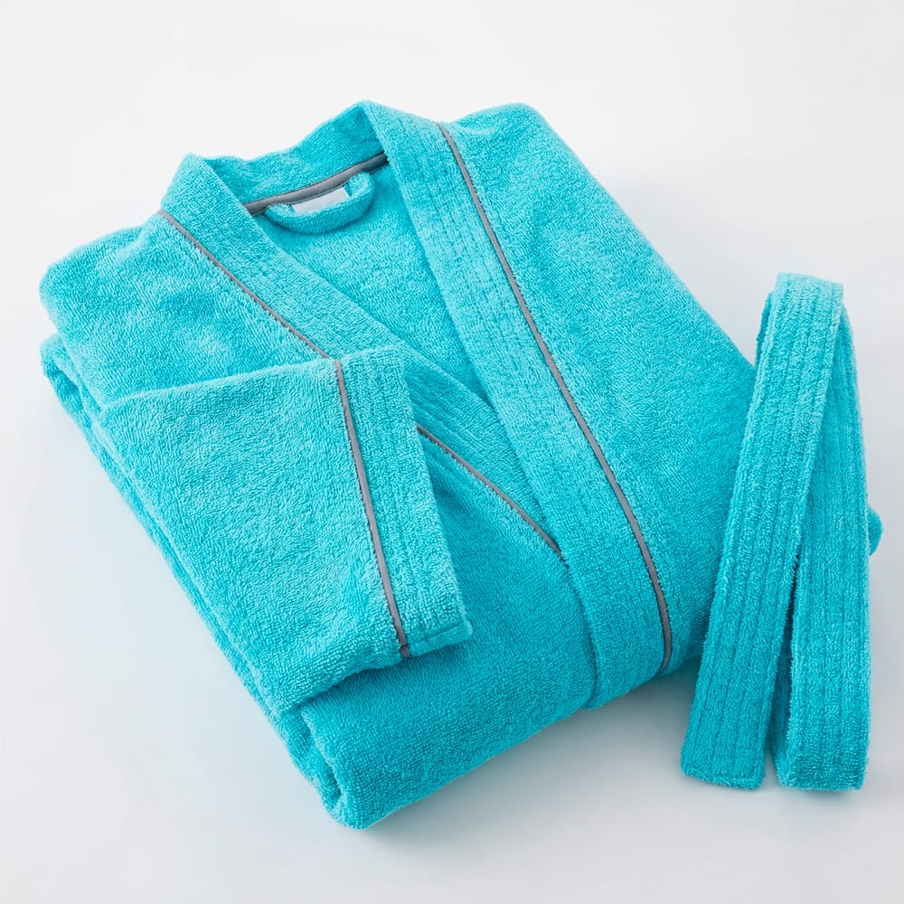 Bata De Baño Premium Turquesa