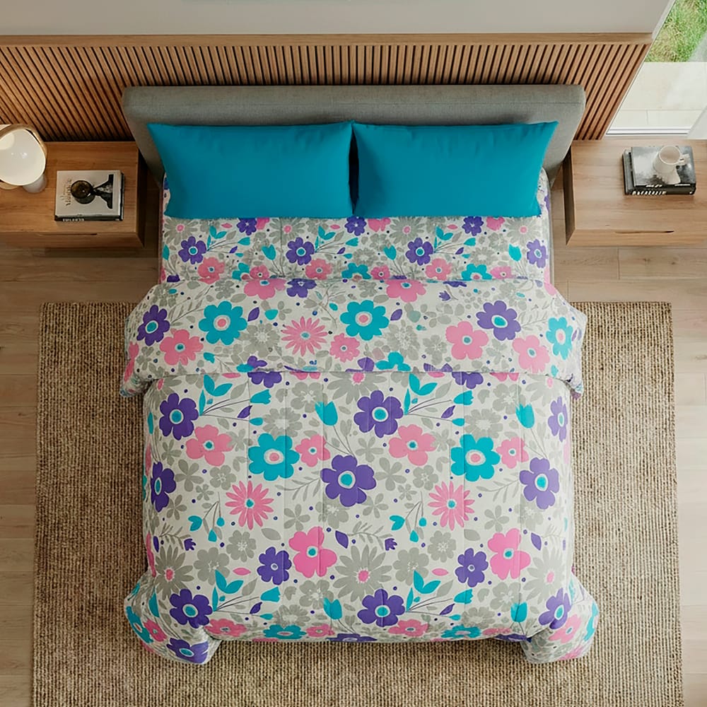 Edredon Ultrasoft Con Sabana Floretta — imagen 2