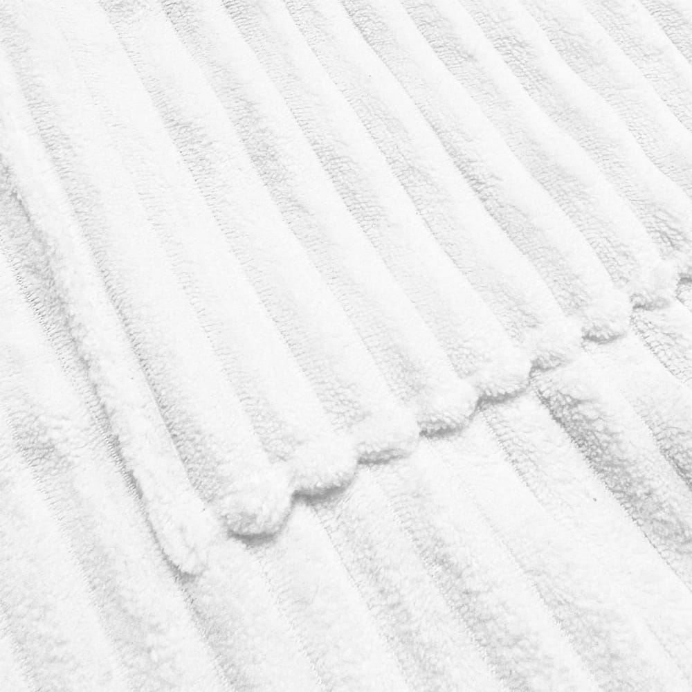 Bata Super Absorbente Rayas Blanca Unitalla