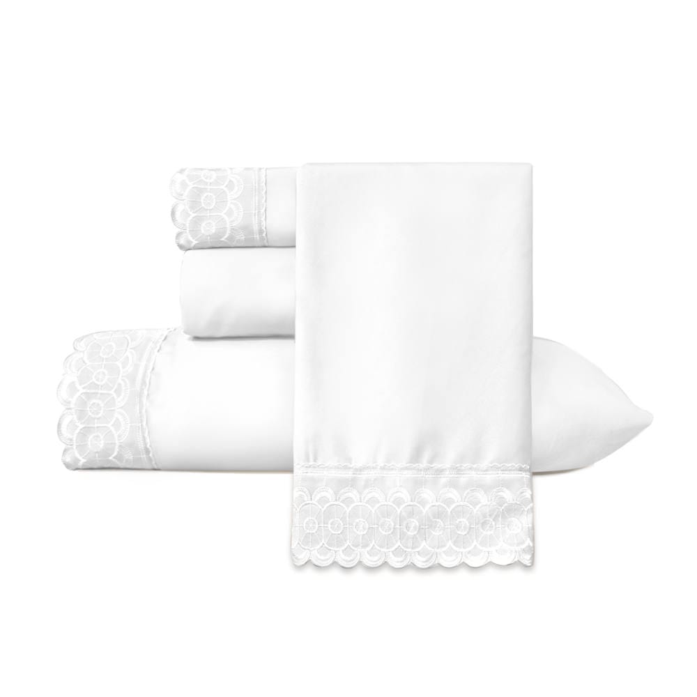 Sábana Bordada Blanco
