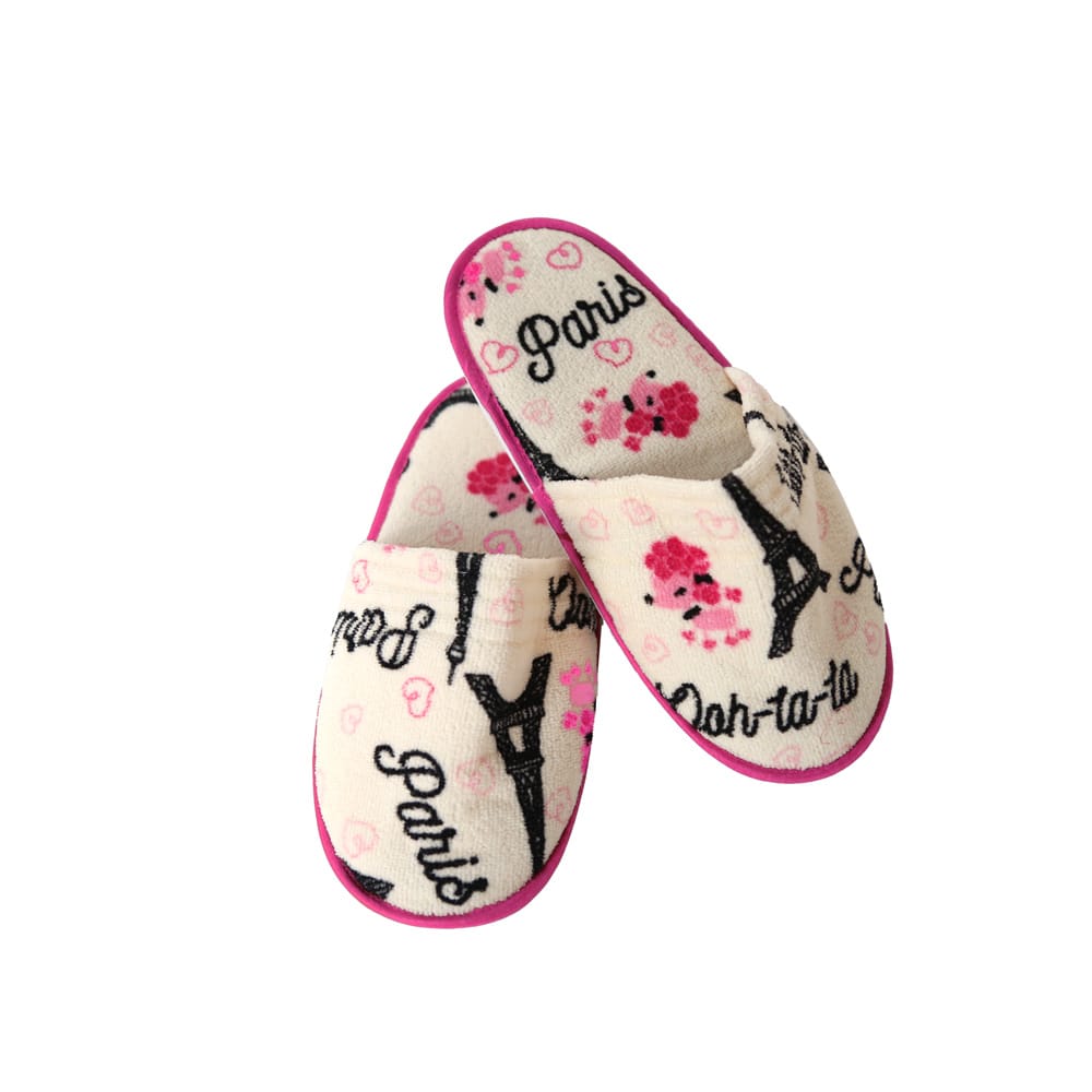 Bata Estampada Con Pantufla Paris Unitalla