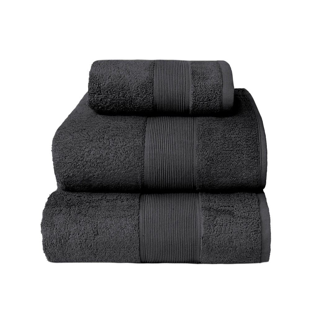 Juego De Toallas Lux (B/C, M/B, Pullman) Negro Set