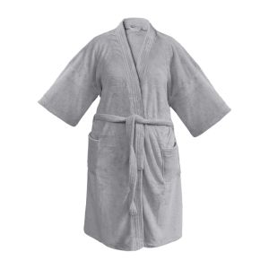 BATA SUPER ABSORBENTE UNITALLA GRIS PERLA SECADO RÁPIDO