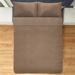JUEGO DE SÁBANAS CONFORT TABACO