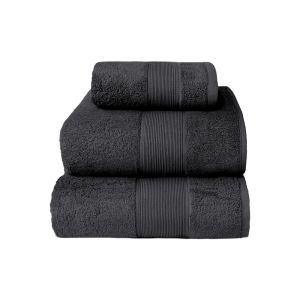 Set De Tres Toallas Super Absorbente De Rápido Secado Negro