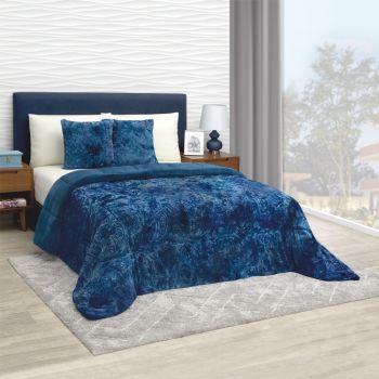COBERTOR BISÓN AZUL