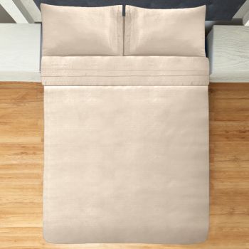 JUEGO DE SÁBANAS CONFORT BEIGE