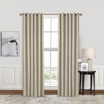 CORTINA BLACKOUT CON ARGOLLAS BEIGE