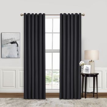 CORTINA BLACKOUT CON ARGOLLAS NEGRO