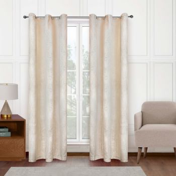 CORTINA JAQUARD NIZA BEIGE