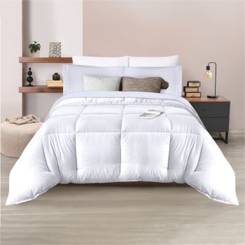 EDREDÓN DUVET BLANCO CON SABANAS