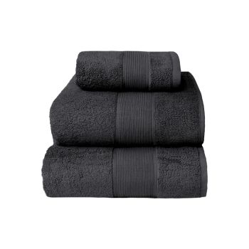 Set De Tres Toallas Super Absorbente De Rápido Secado Negro