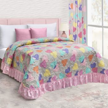 COLCHA CON COJINES WISH