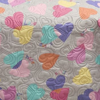 COLCHA CON COJINES WISH