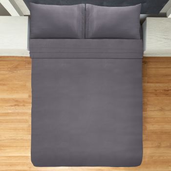 JUEGO DE SÁBANAS CONFORT GRIS