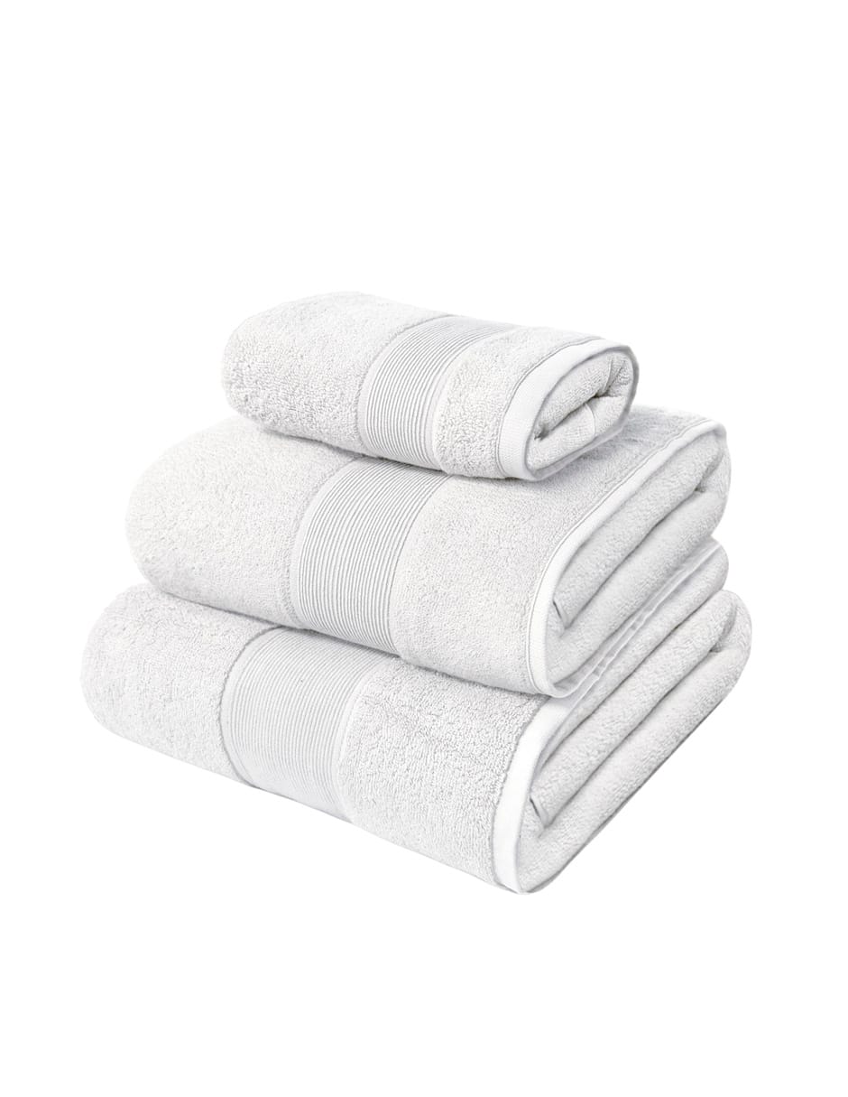 Juego De Toallas Lux (B/C M/B Pullman) Blanca Set