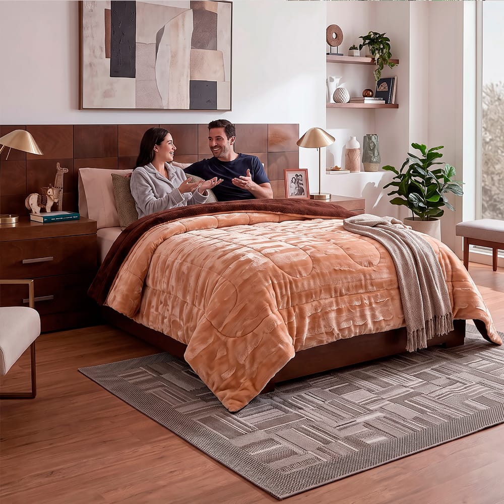 Cobertor Mink Champagne