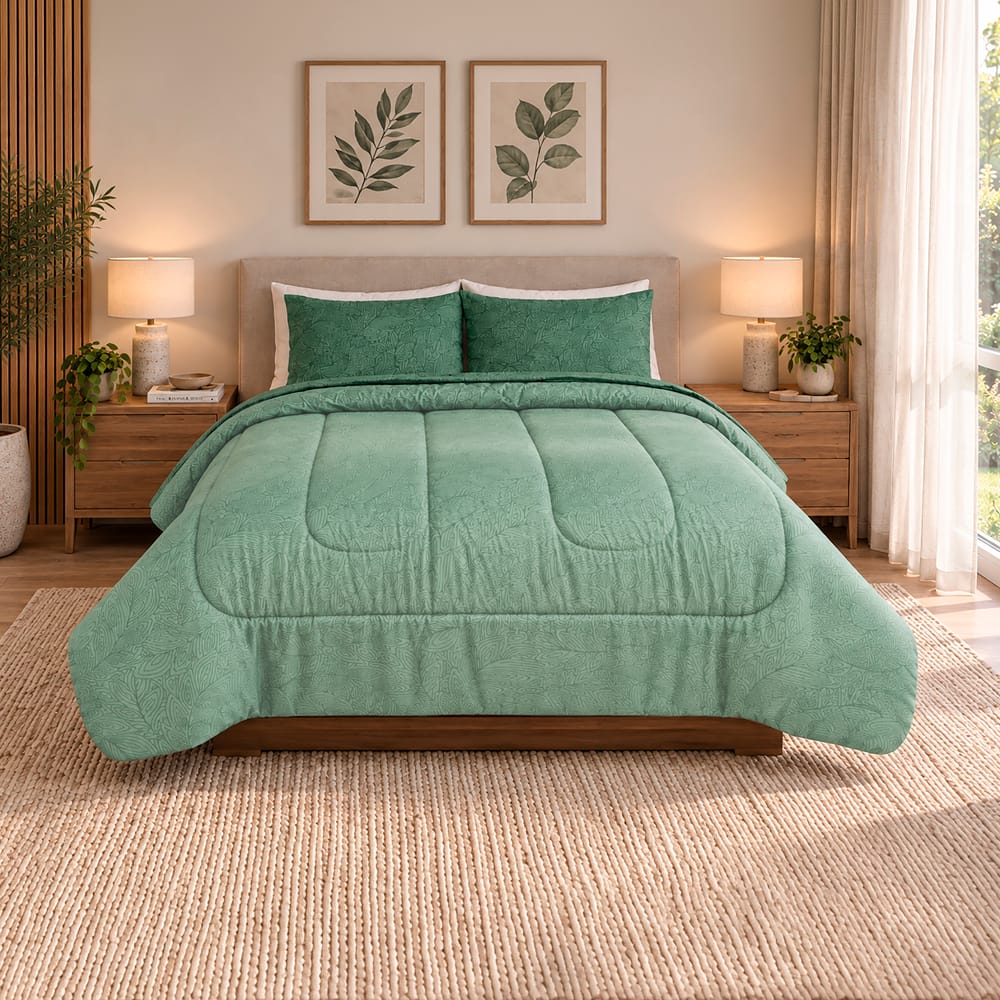 Edredon Ultrasoft Con Sabana Ficus — imagen 4