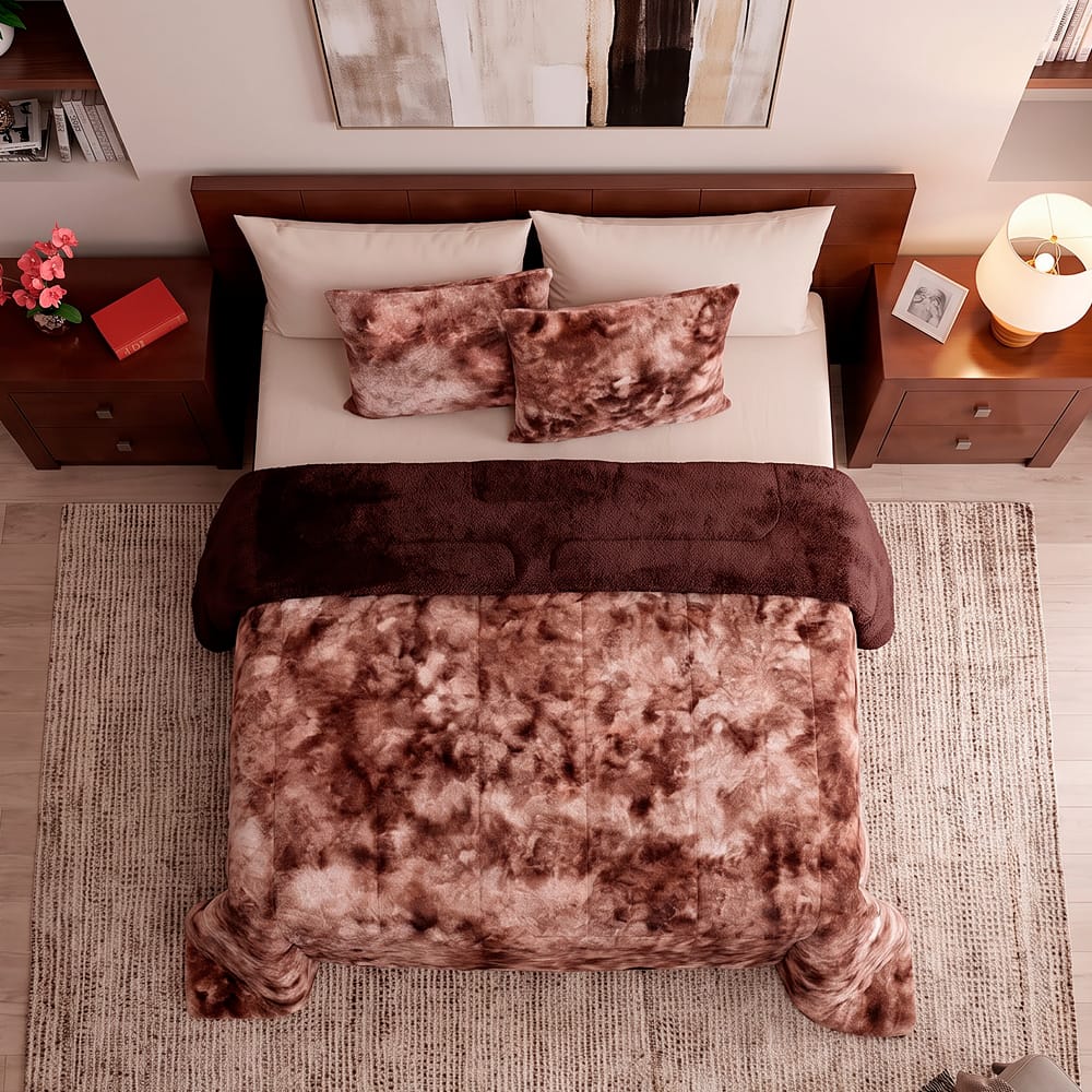 Cobertor Bison Marron