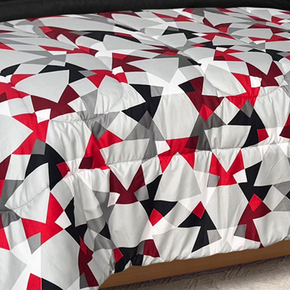 Edredon Ultrasoft Con Sabana Kiev Rojo