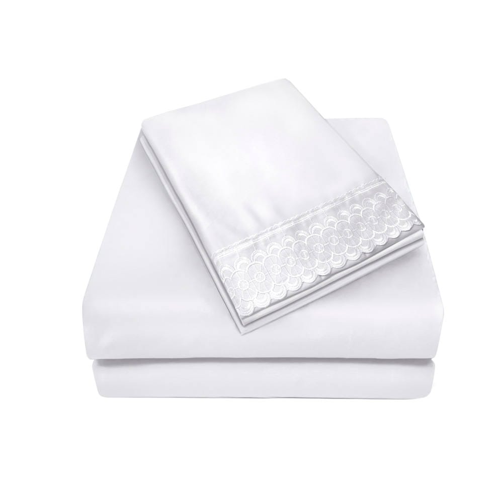 Sábana Bordada Blanco