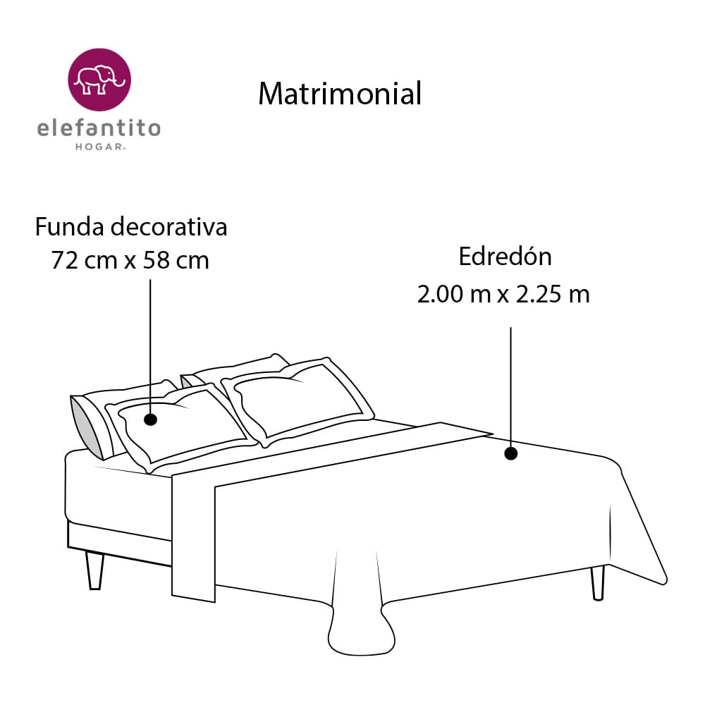 Edredón Ultrasónico Con Fundas San Remo