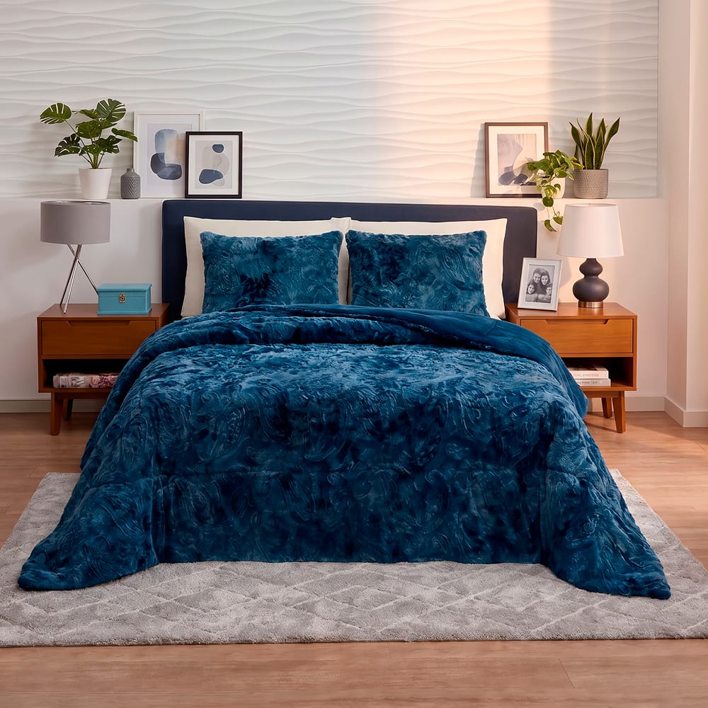 Cobertor Bison Azul