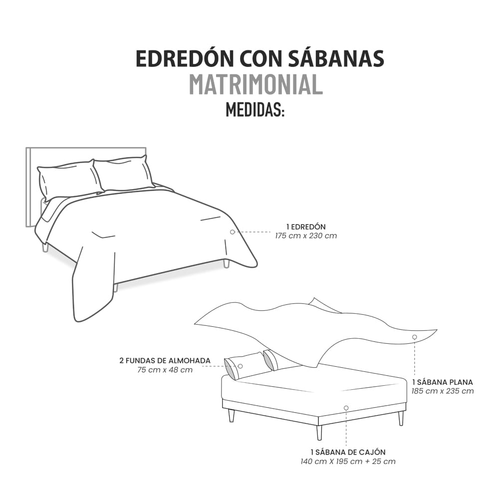 Edredon Ultrasoft Con Sabana Titanio Verde