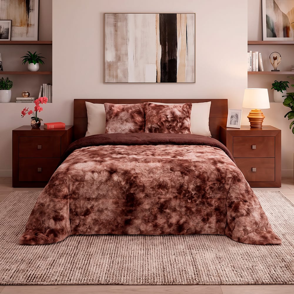 Cobertor Bison Marron