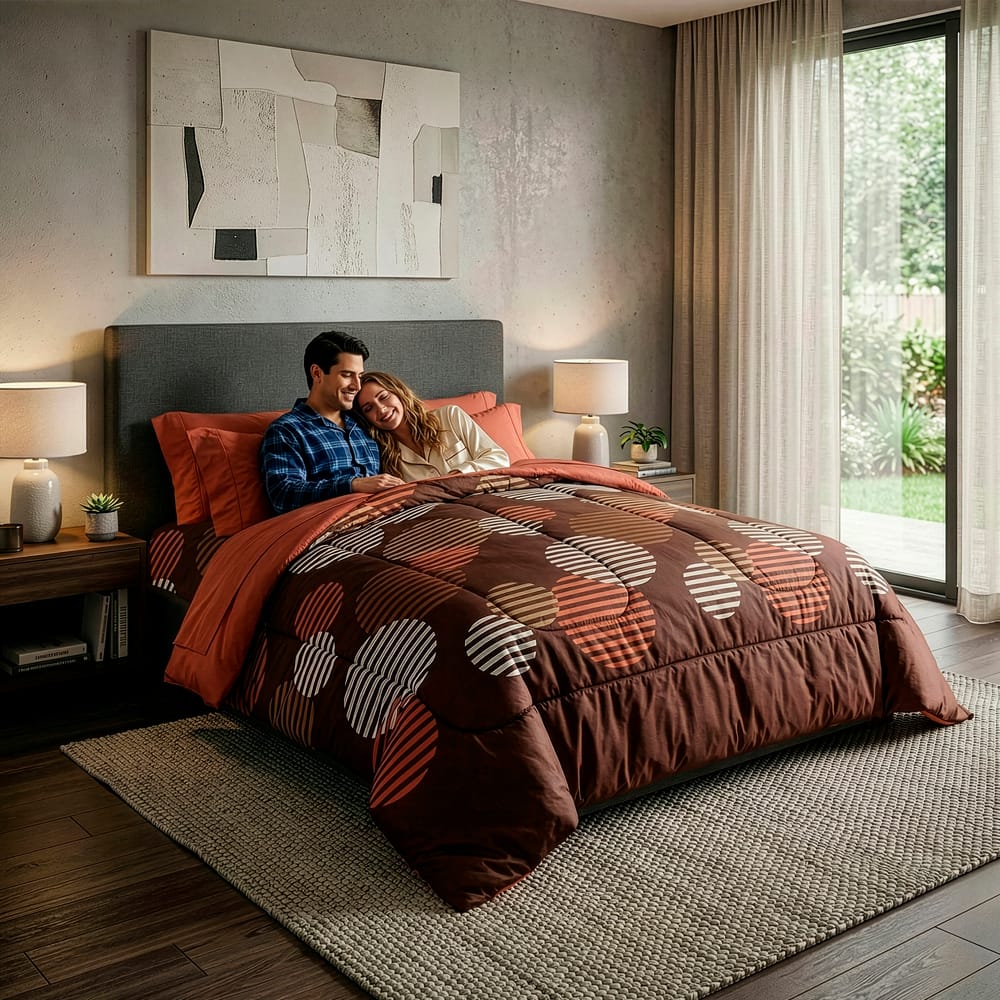 Edredon Ultrasoft Con Sabana Peltre — imagen 2