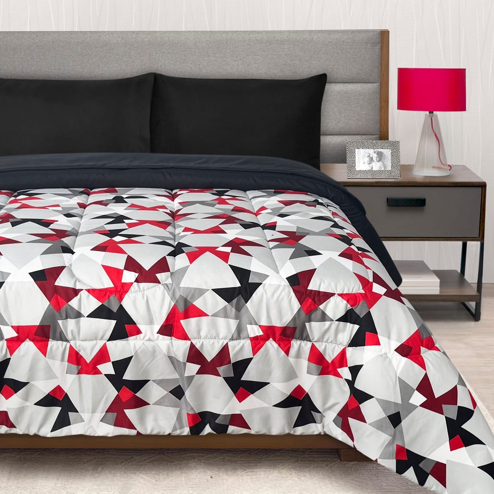 Edredon Ultrasoft Con Sabana Kiev Rojo