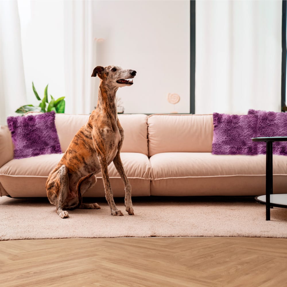 Cojín Decorativo Grizzly Malva