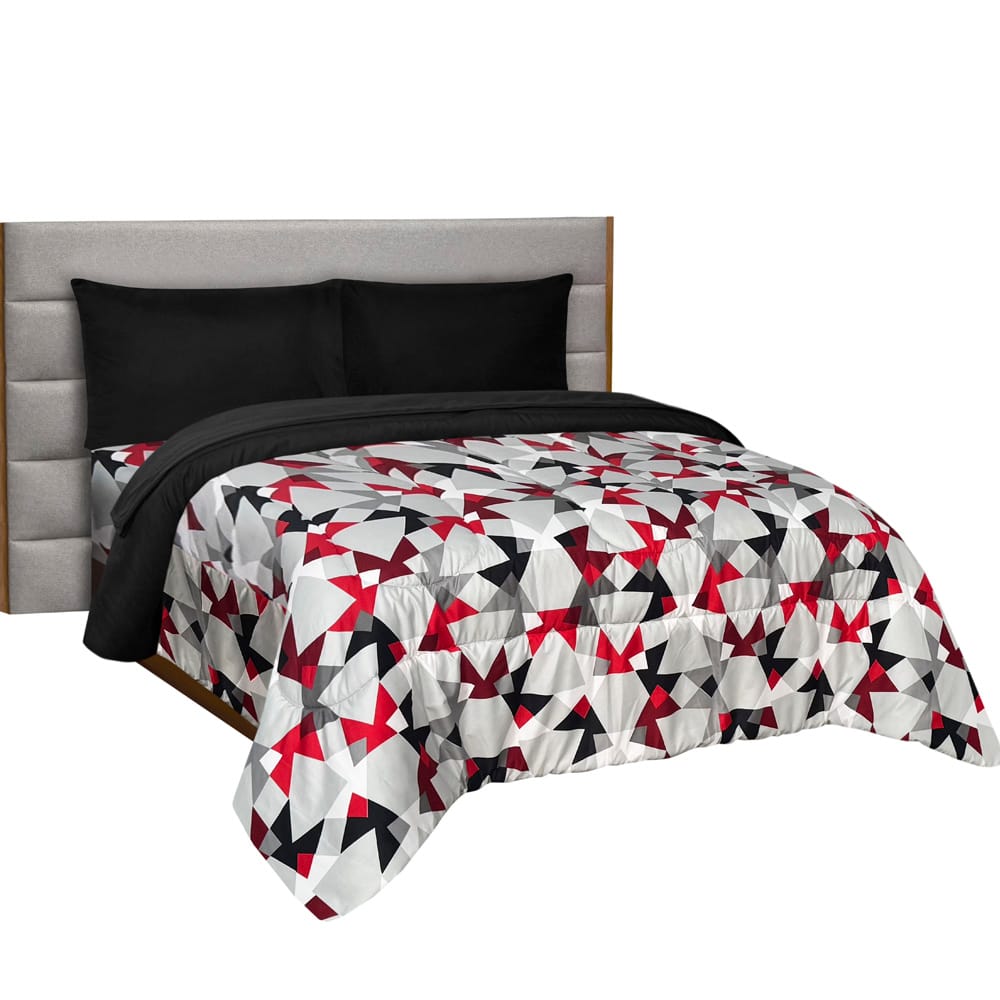 Edredon Ultrasoft Con Sabana Kiev Rojo
