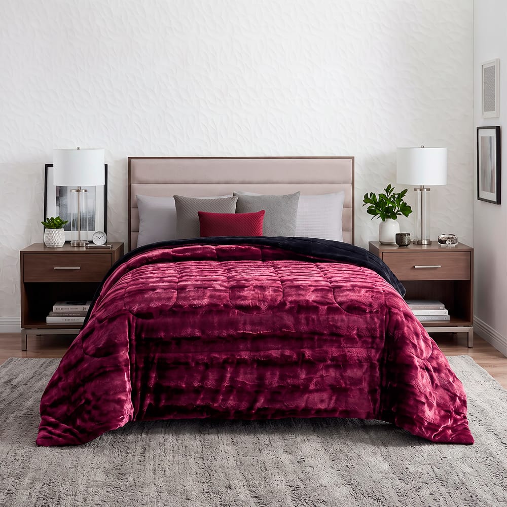 Cobertor Mink Burdeos